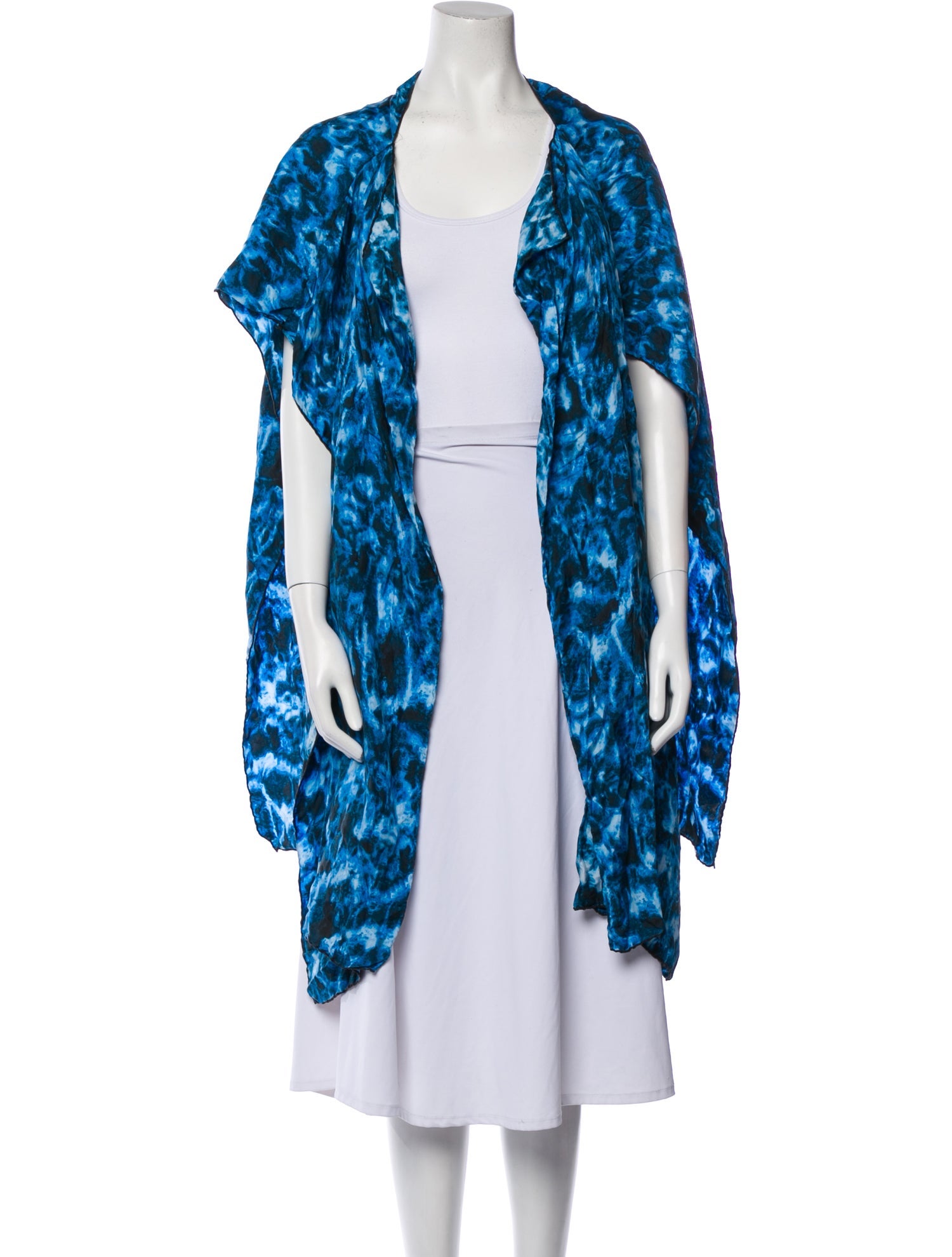 Burberry Silk Tie-Dye Print Jacket