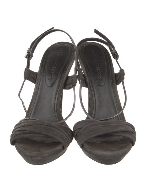 Burberry Leather Slingback Sandals