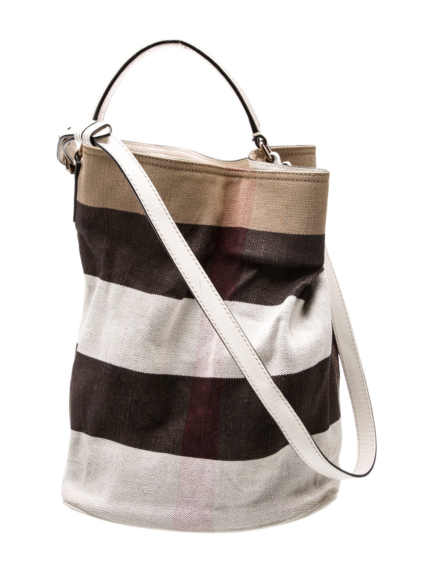 Burberry Canvas Bucket Bag