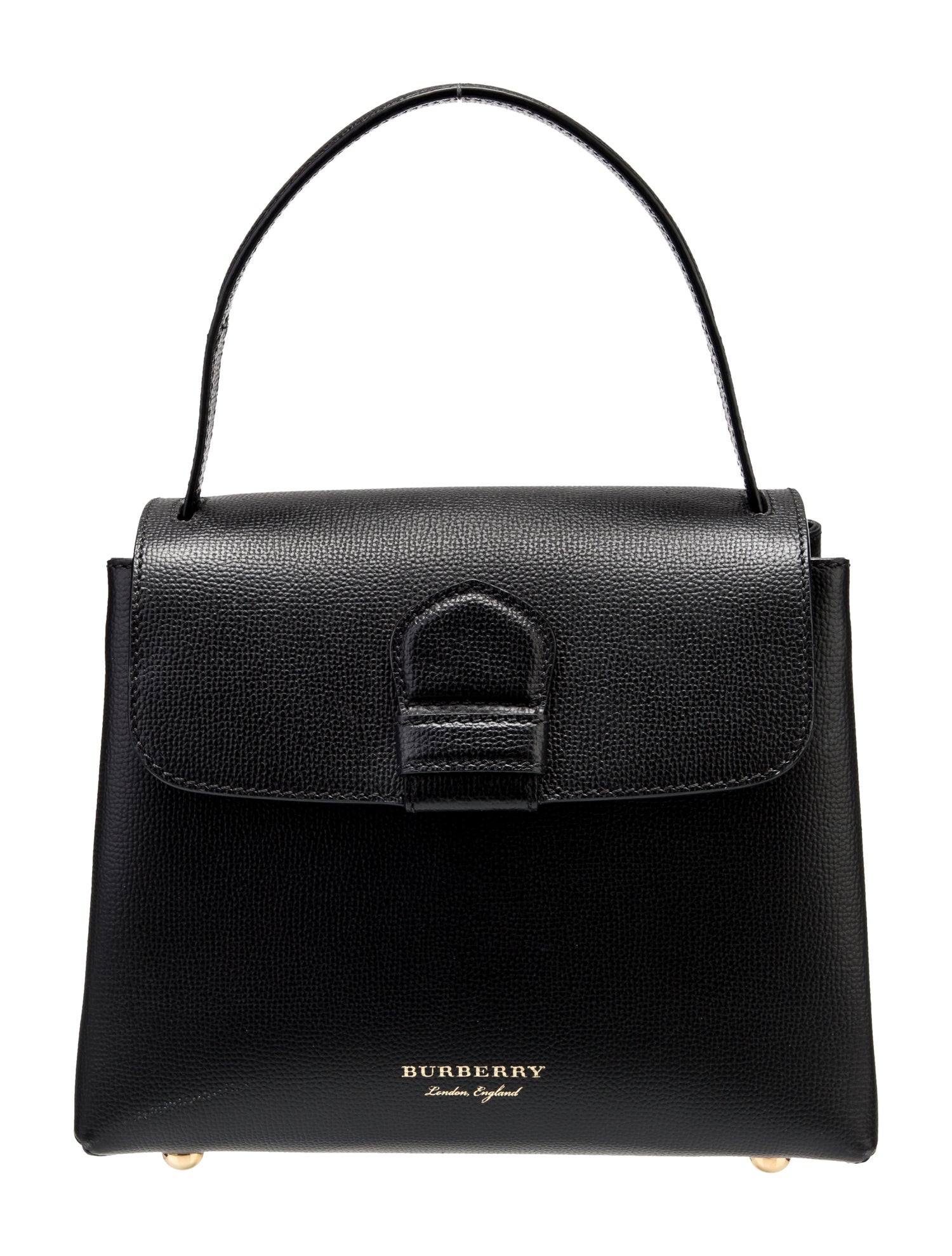 Burberry Leather Top Handle Bag