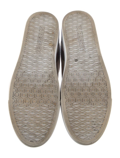 Burberry Leather Printed Sneakers