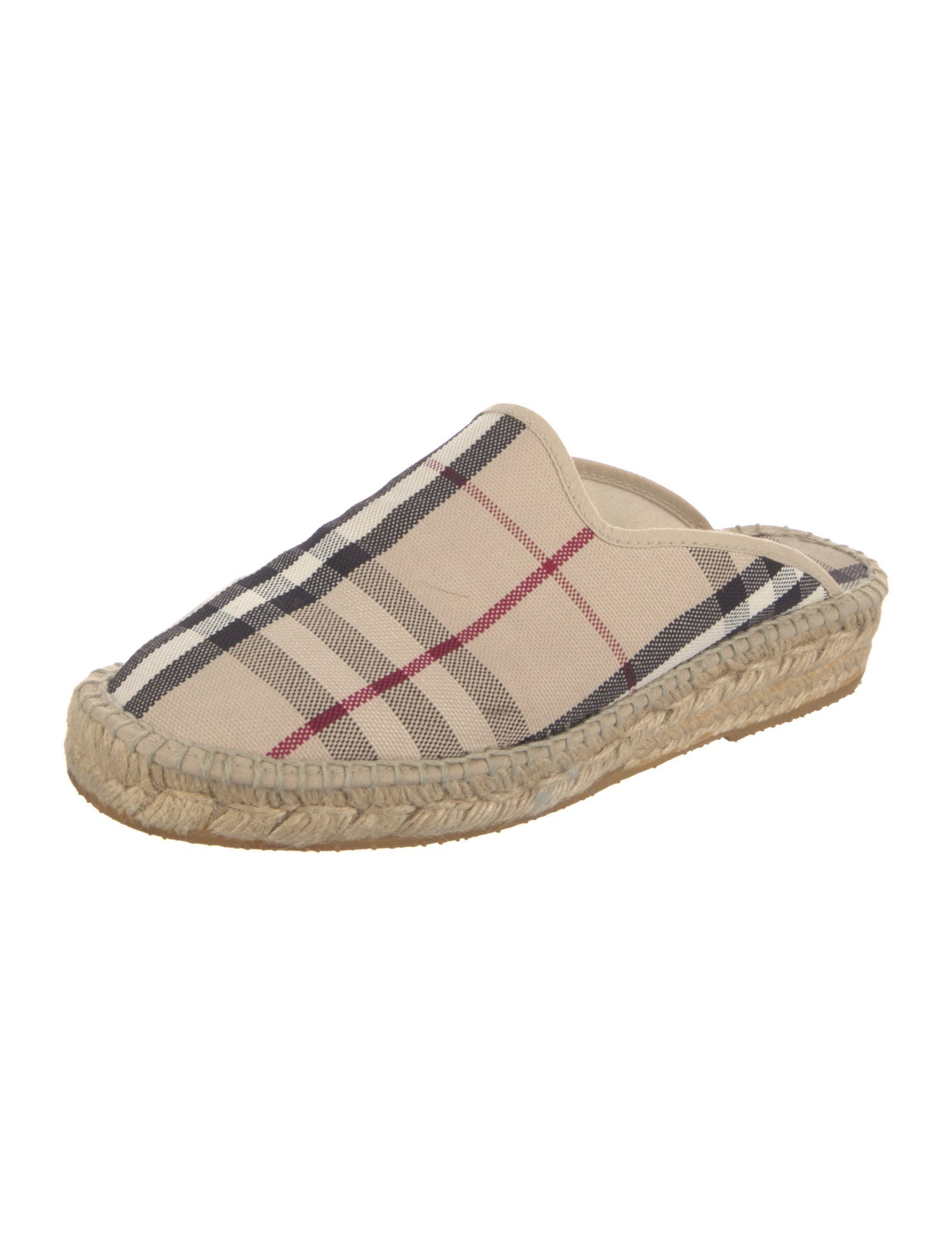 Burberry Nova Check Pattern Canvas Espadrilles