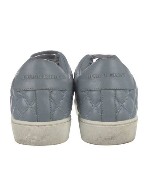 Burberry Quilted Pattern Leather Sneakers