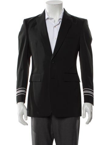 Burberry Suiting Embroidered Accent Blazer S