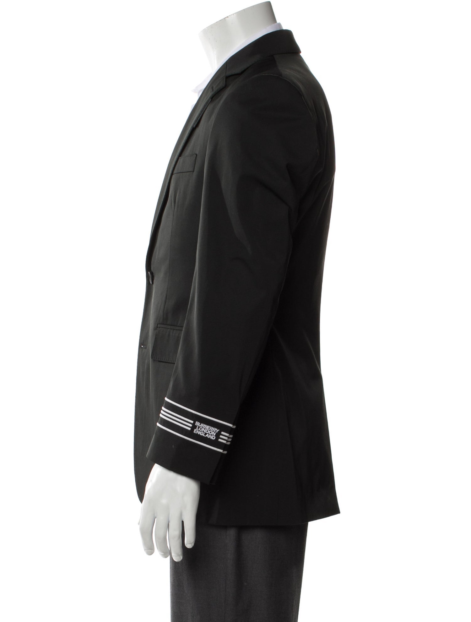 Burberry Embroidered Accent Blazer