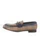 Burberry Nova Check Pattern Canvas Loafers