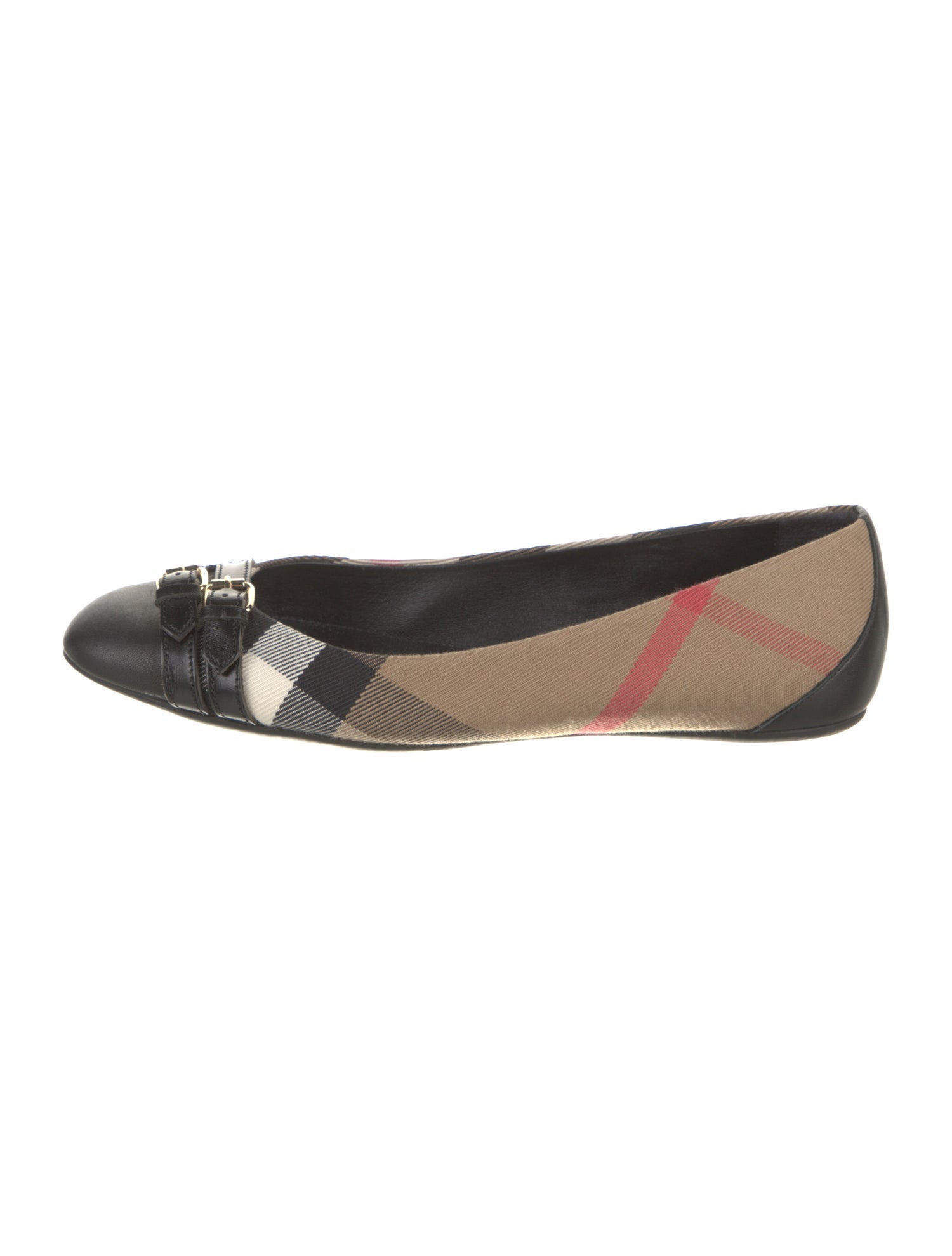 Burberry Canvas Printed Ballet Flats