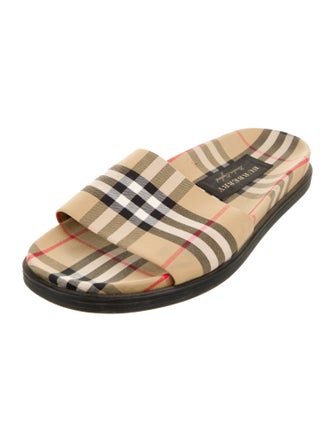 Burberry Canvas Striped Slides