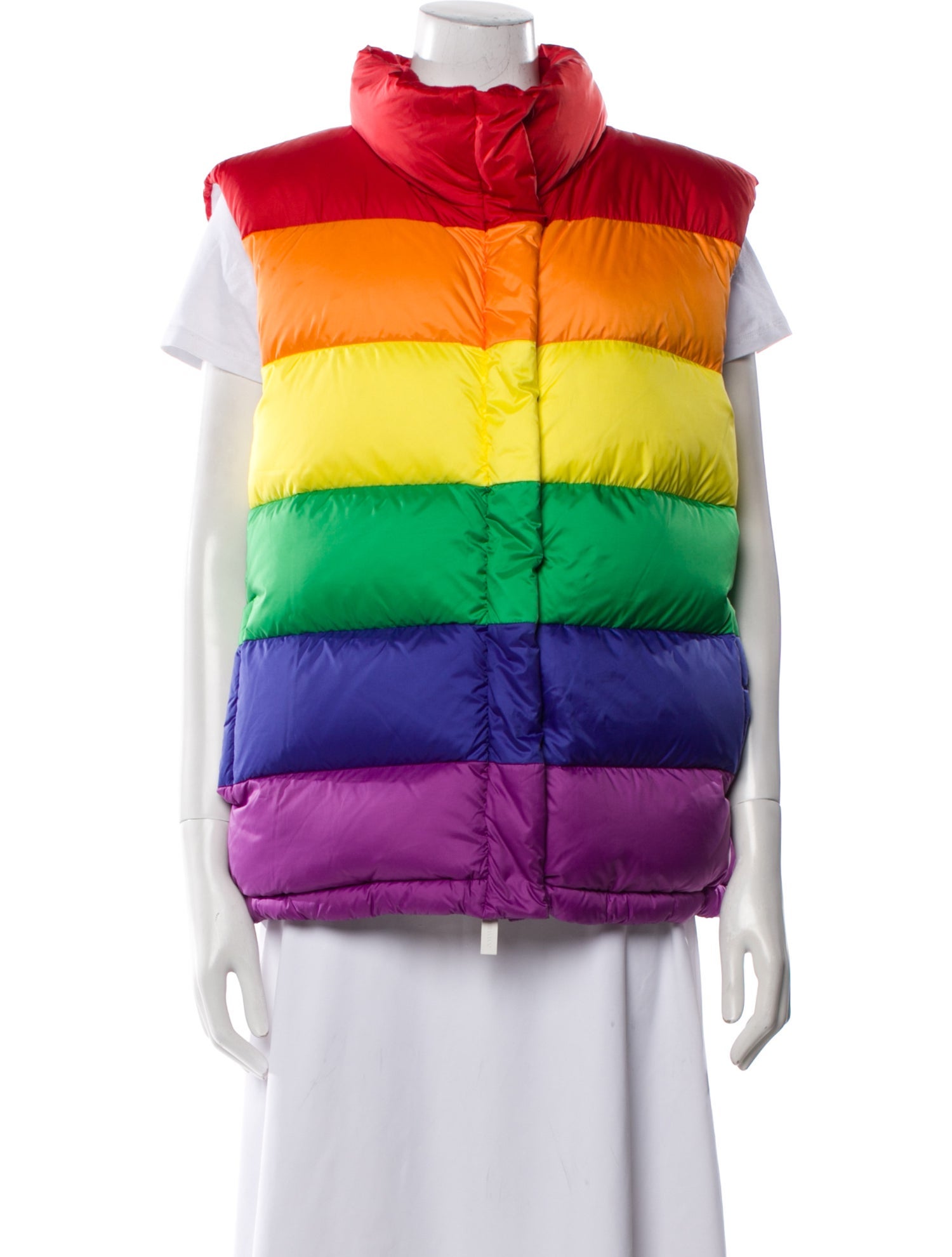 Burberry Striped Down Jacket