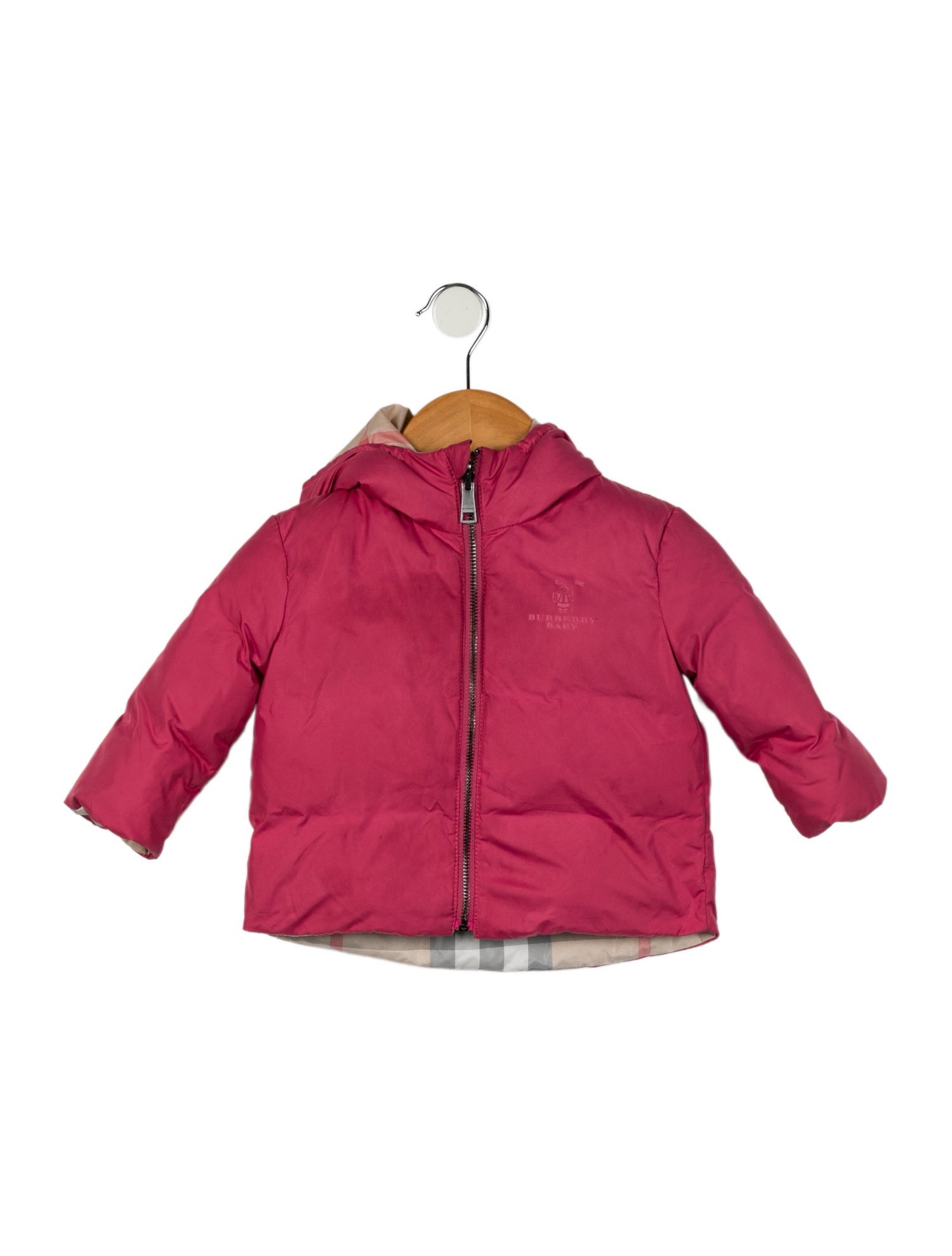 Burberry Infant Girls' Hooded Zip Up Jackets