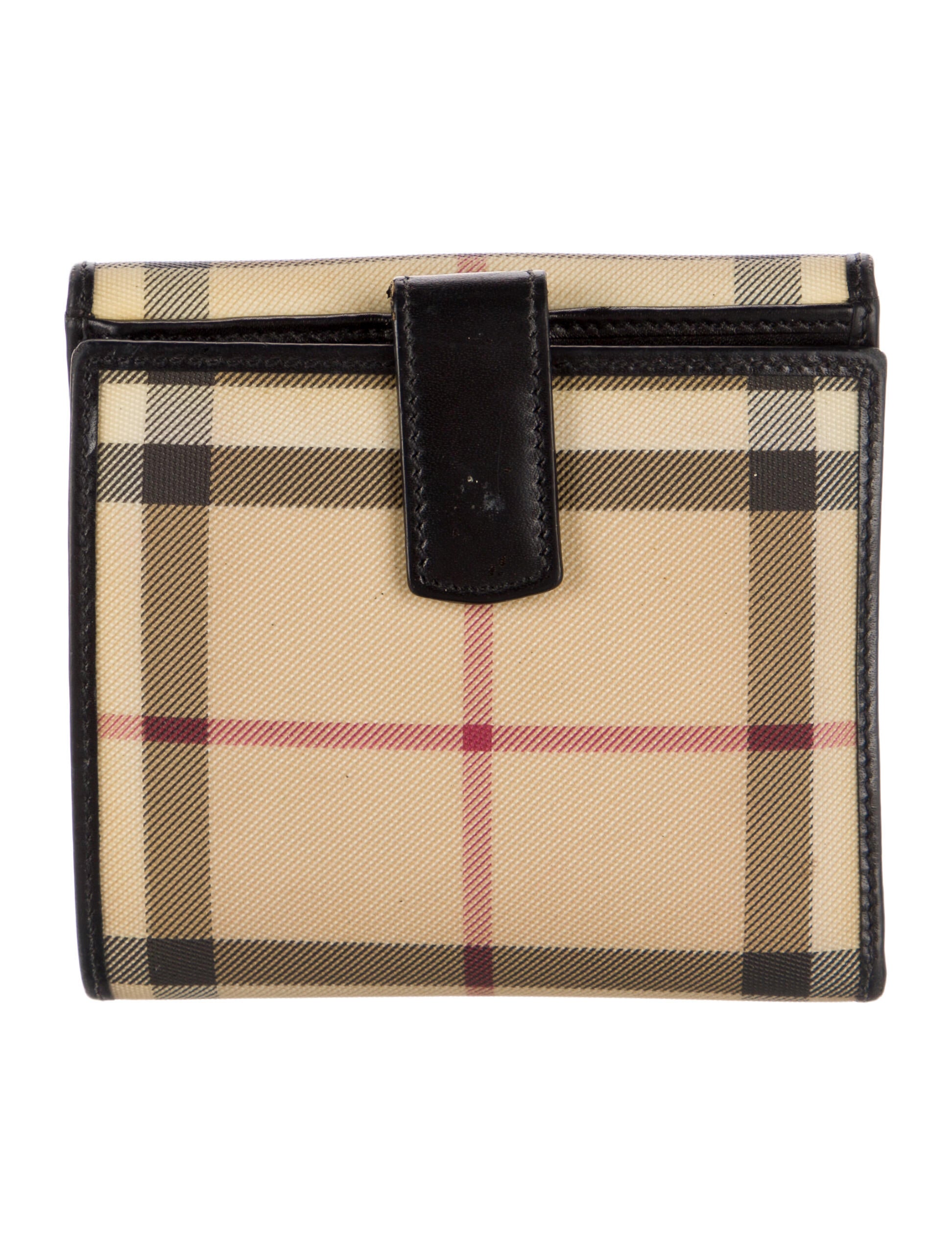 Burberry Nova Check Pattern Compact Wallet