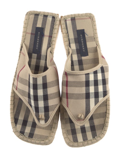 Burberry House Check Pattern Canvas Espadrilles