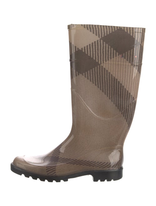 Burberry Exploded Check Pattern Rubber Rain Boots
