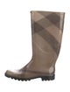 Burberry Exploded Check Pattern Rubber Rain Boots