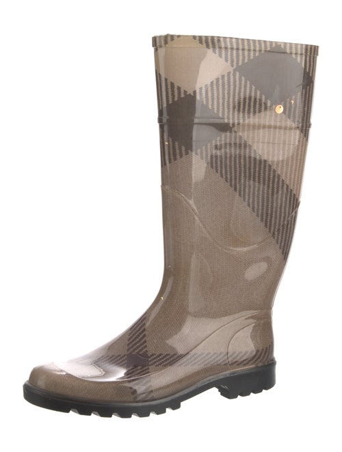 Burberry Exploded Check Pattern Rubber Rain Boots