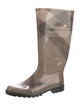 Burberry Exploded Check Pattern Rubber Rain Boots