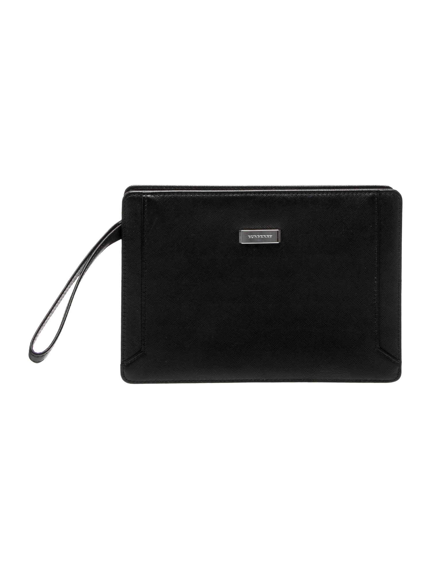 Burberry Saffiano Leather Clutch