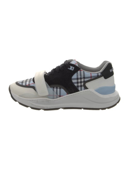 Burberry Nova Check Pattern Canvas Sneakers