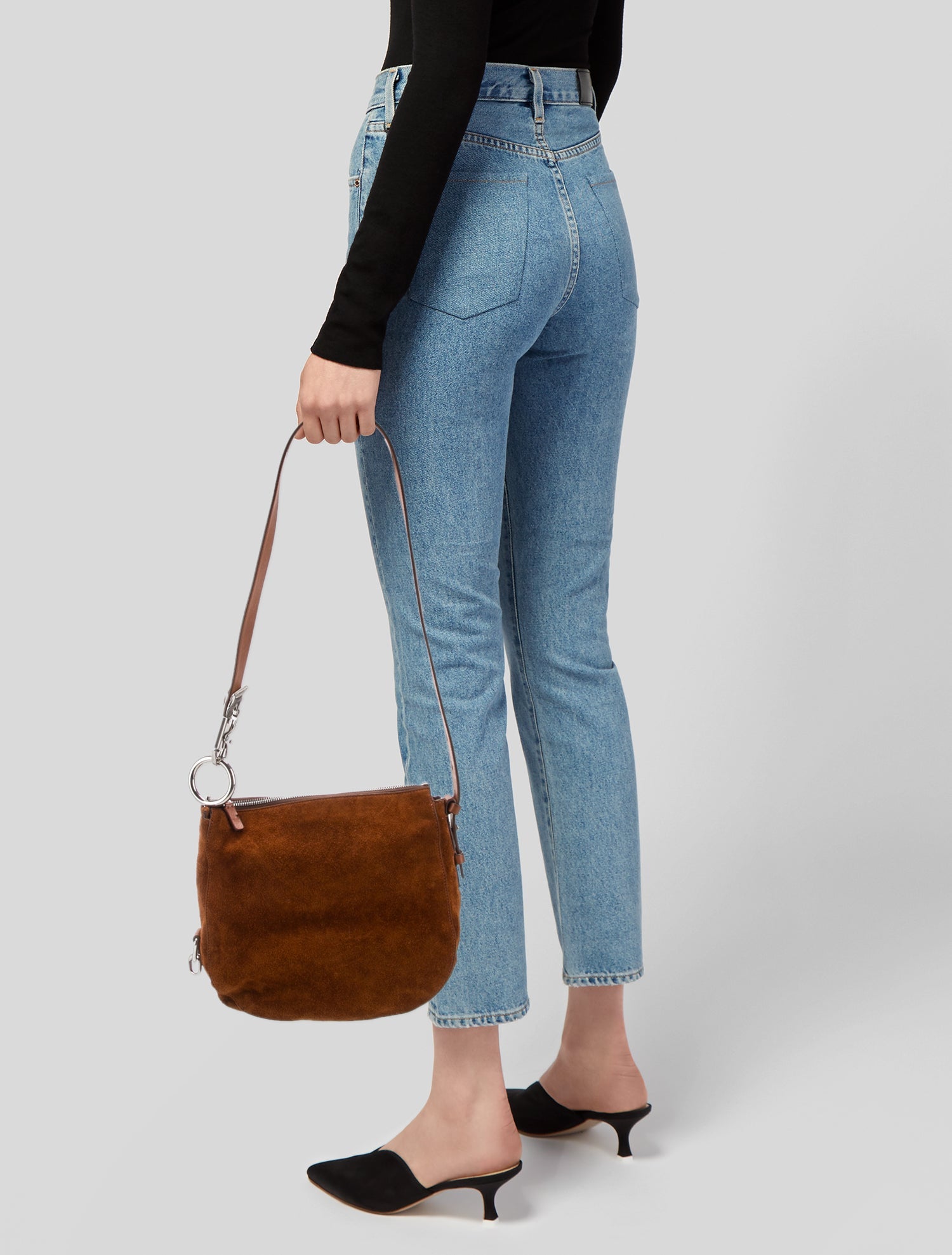 Burberry Suede Knight Bag Small