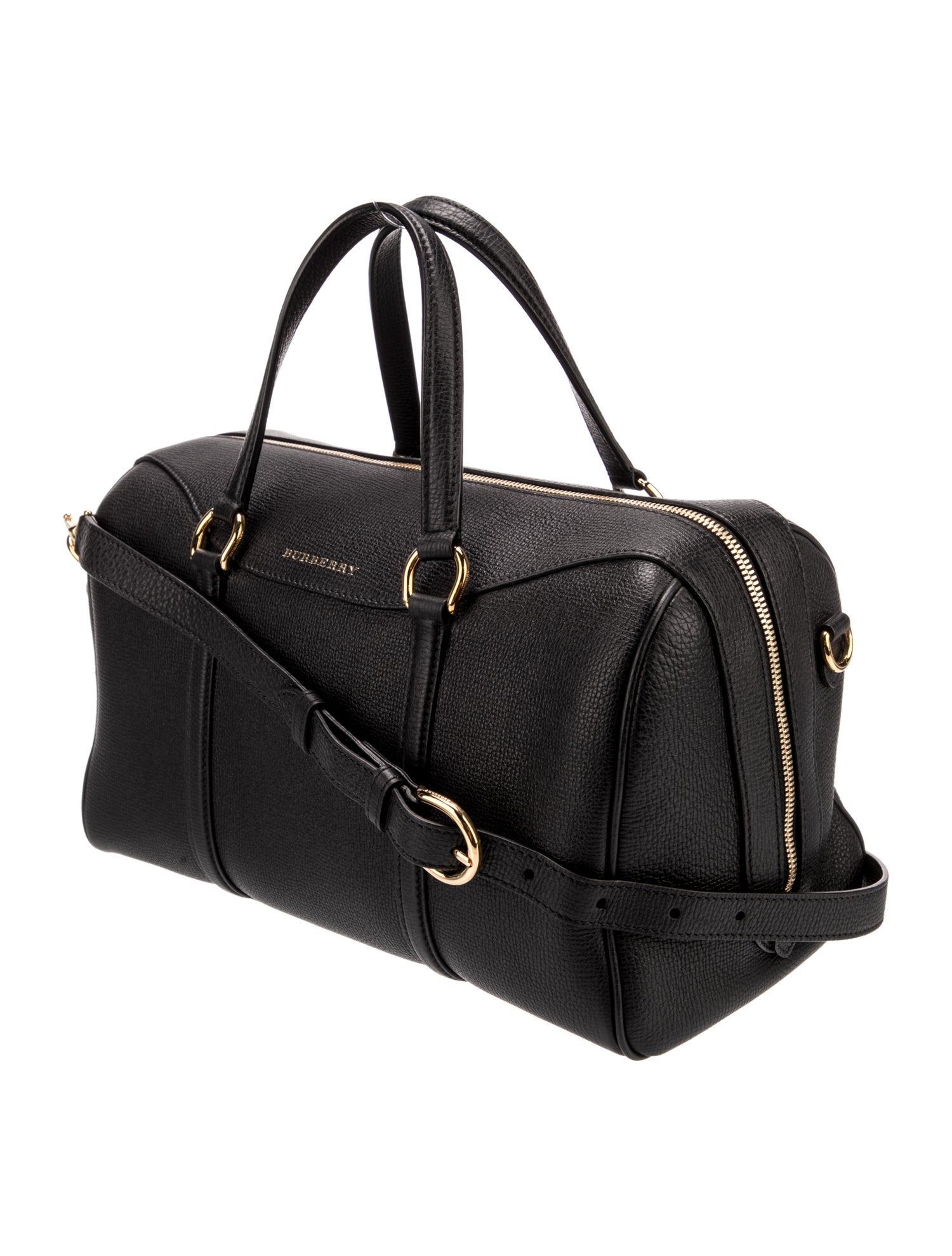 Burberry Leather Top Handle Bag