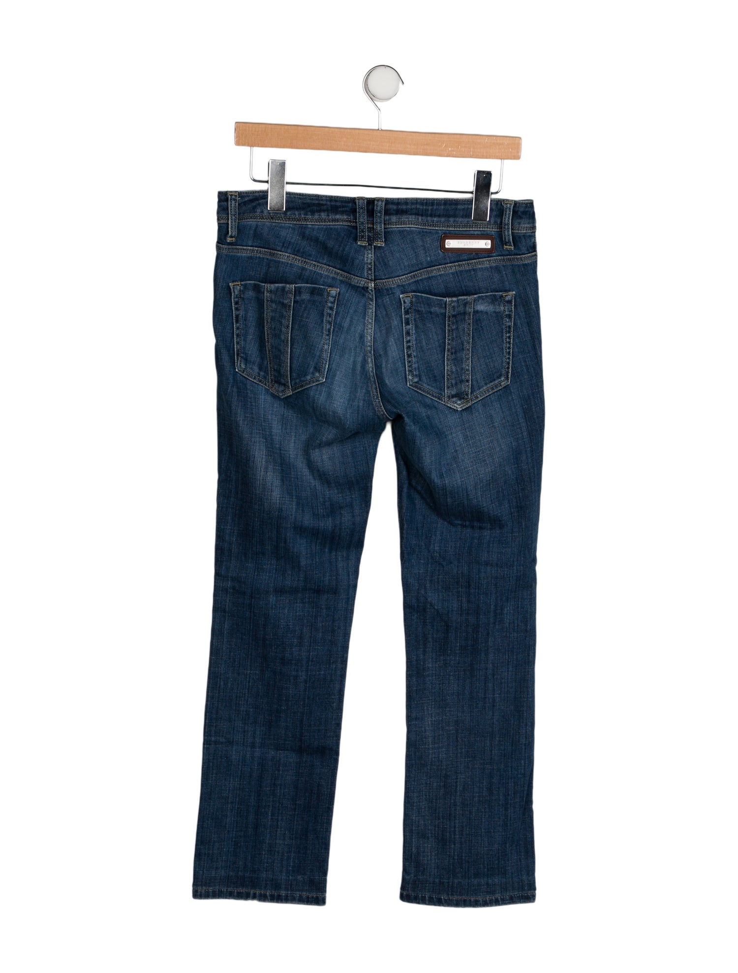 Burberry Mid-Rise Straight Leg Jeans
