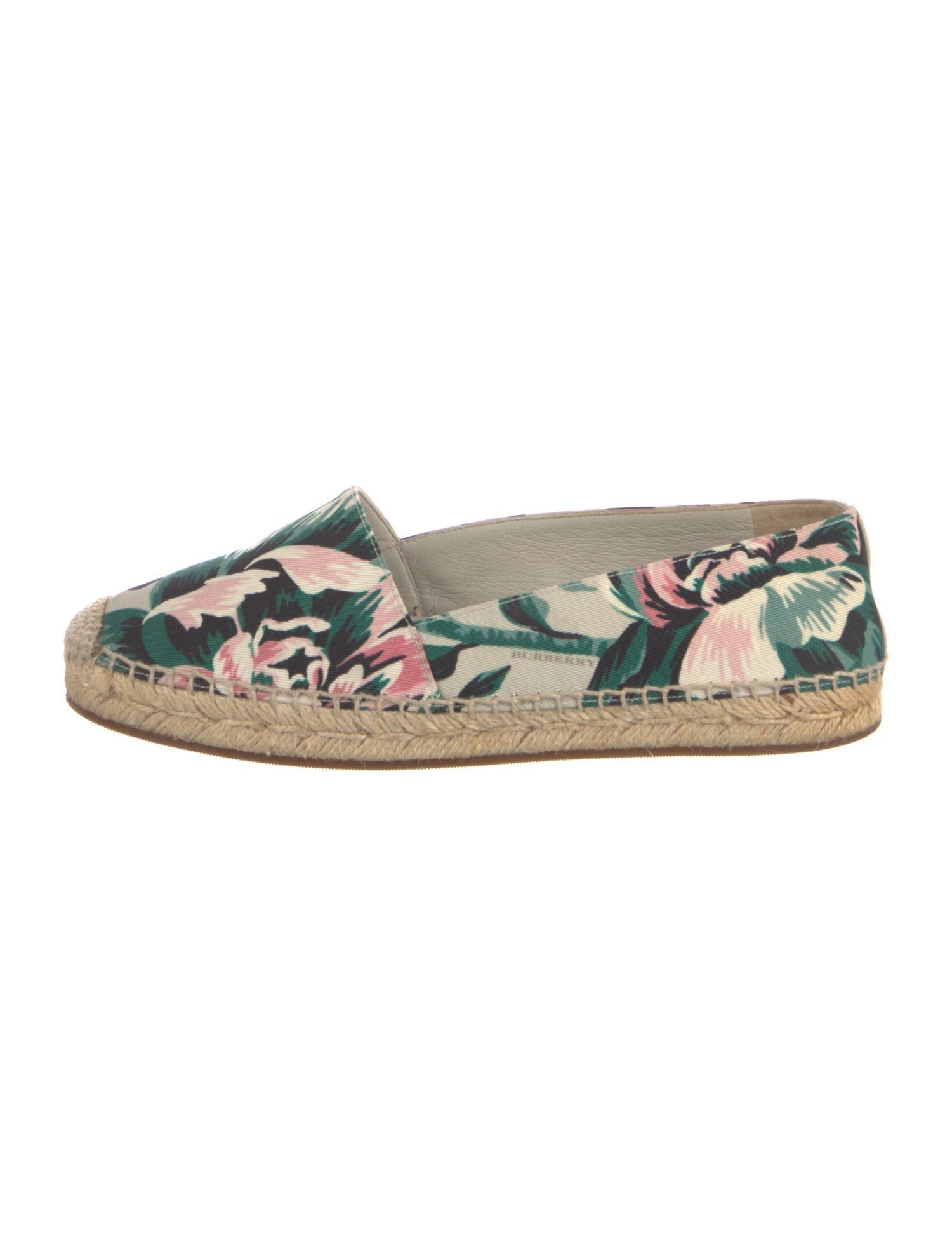 Burberry Canvas Floral Print Espadrilles