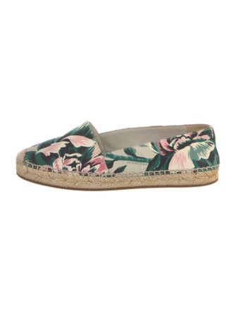 Burberry Canvas Floral Print Espadrilles