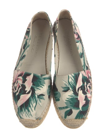 Burberry Canvas Floral Print Espadrilles