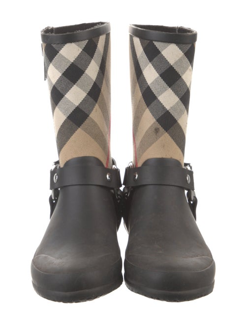 Burberry Canvas Printed Boots