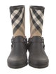 Burberry Canvas Printed Boots