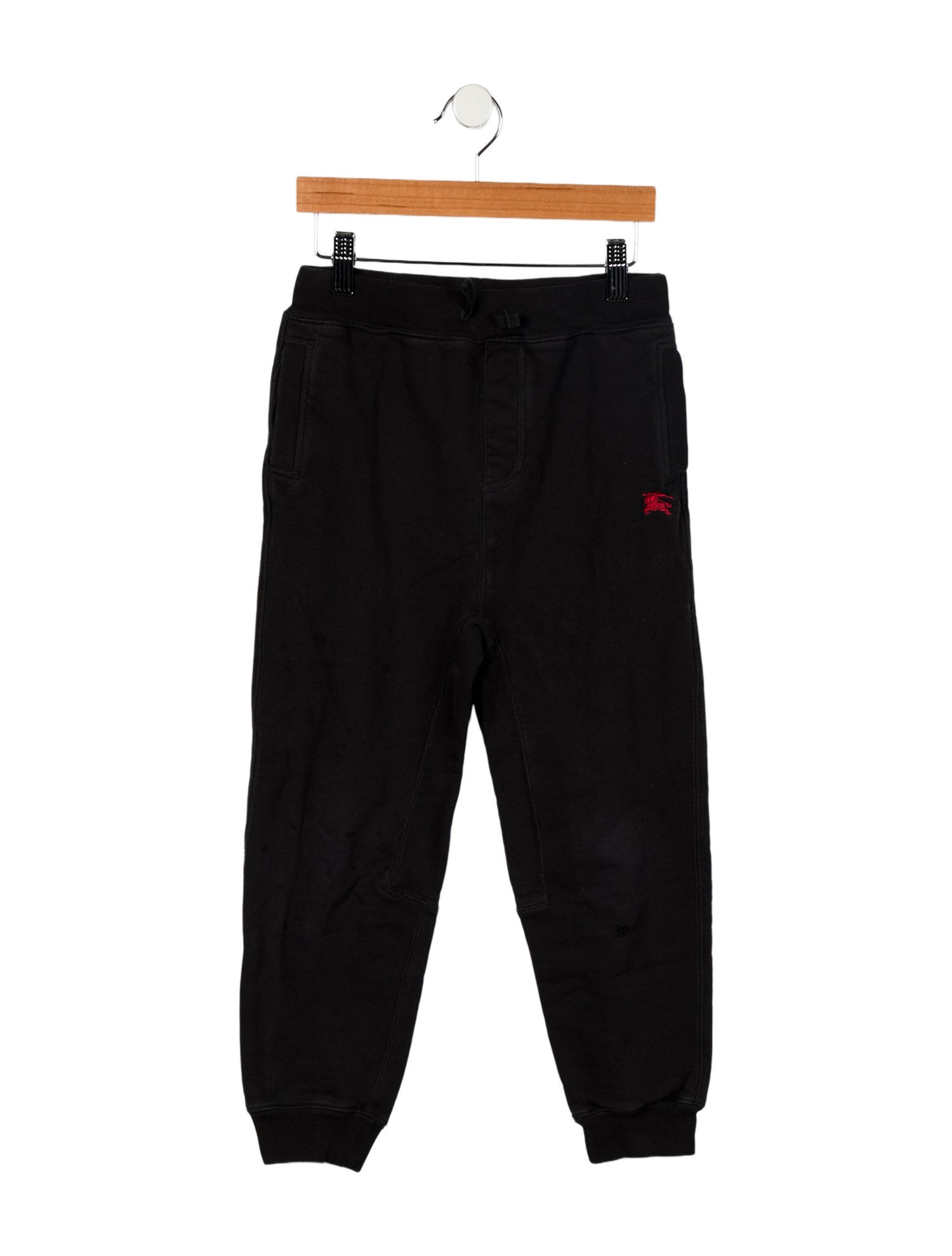 Burberry Boys Solid Embroidered Sweatpants