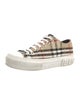 Burberry Nova Check Pattern Tweed Sneakers