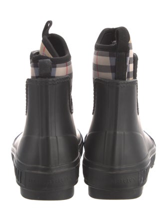 Burberry House Check Pattern Rubber Rain Boots