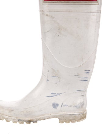 Burberry House Check Pattern Rubber Rain Boots