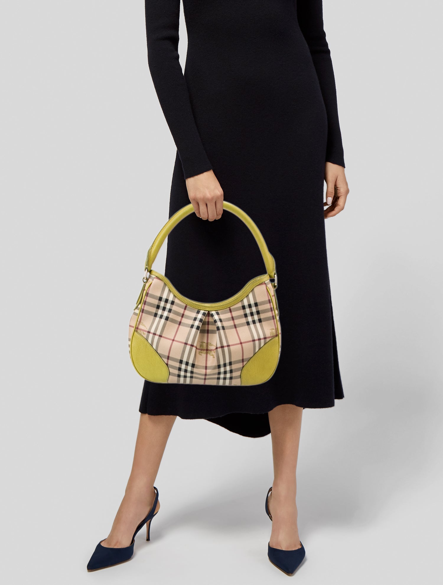 Burberry Haymarket Check Shoulder Bag