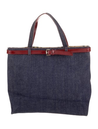 Burberry Denim Top Handle Bag