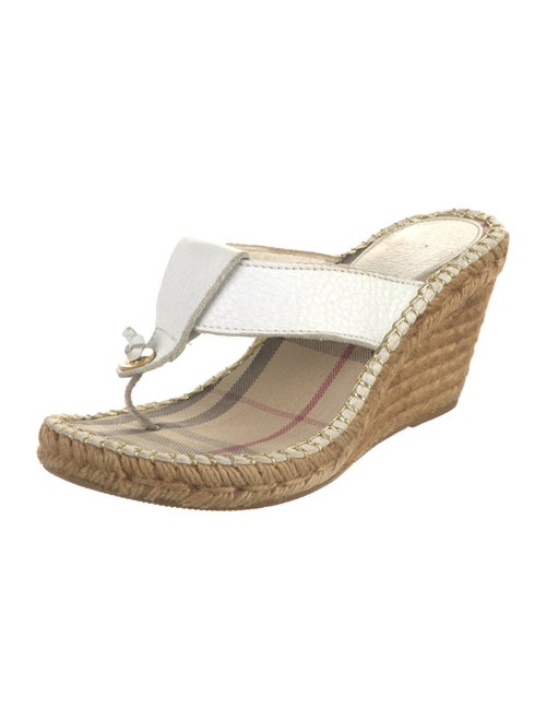 Burberry Leather Espadrilles