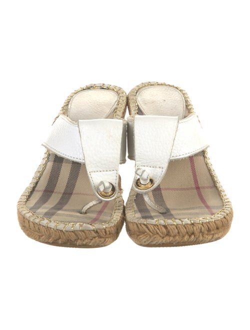 Burberry Leather Espadrilles