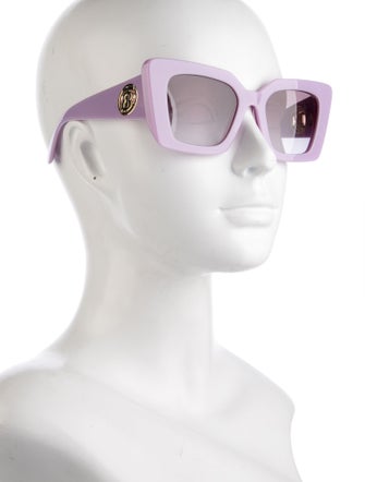 Burberry TB Monogram Cat-Eye Sunglasses