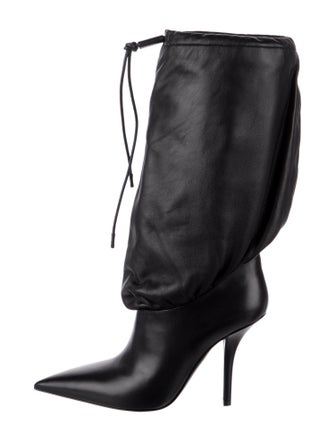 Burberry Leather Lace-Up Boots