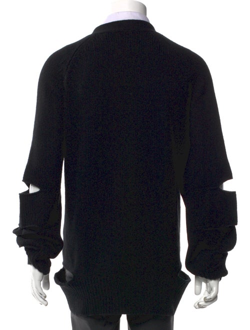 Burberry Merino Wool Plaid Print Cardigan