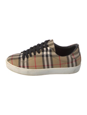 Burberry House Check Pattern Canvas Sneakers