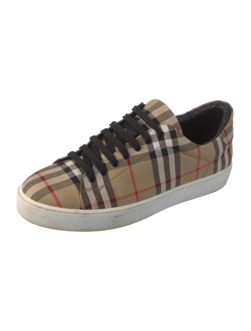 Burberry House Check Pattern Canvas Sneakers