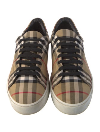 Burberry House Check Pattern Canvas Sneakers