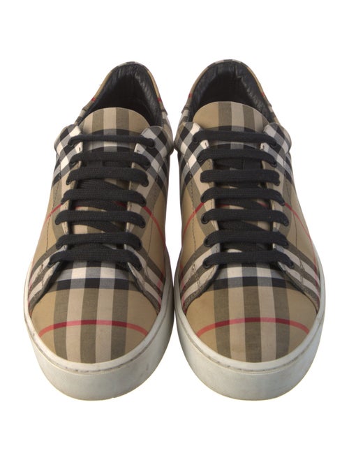 Burberry House Check Pattern Canvas Sneakers