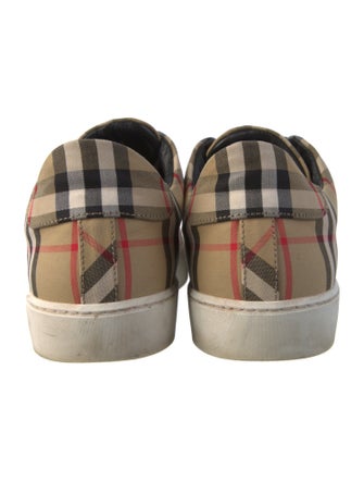 Burberry House Check Pattern Canvas Sneakers