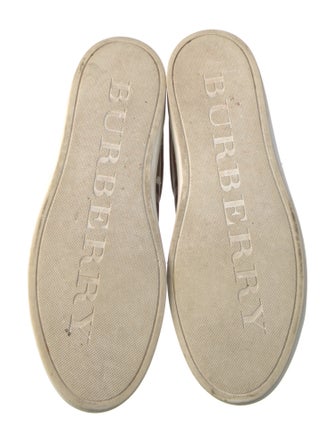 Burberry House Check Pattern Canvas Sneakers