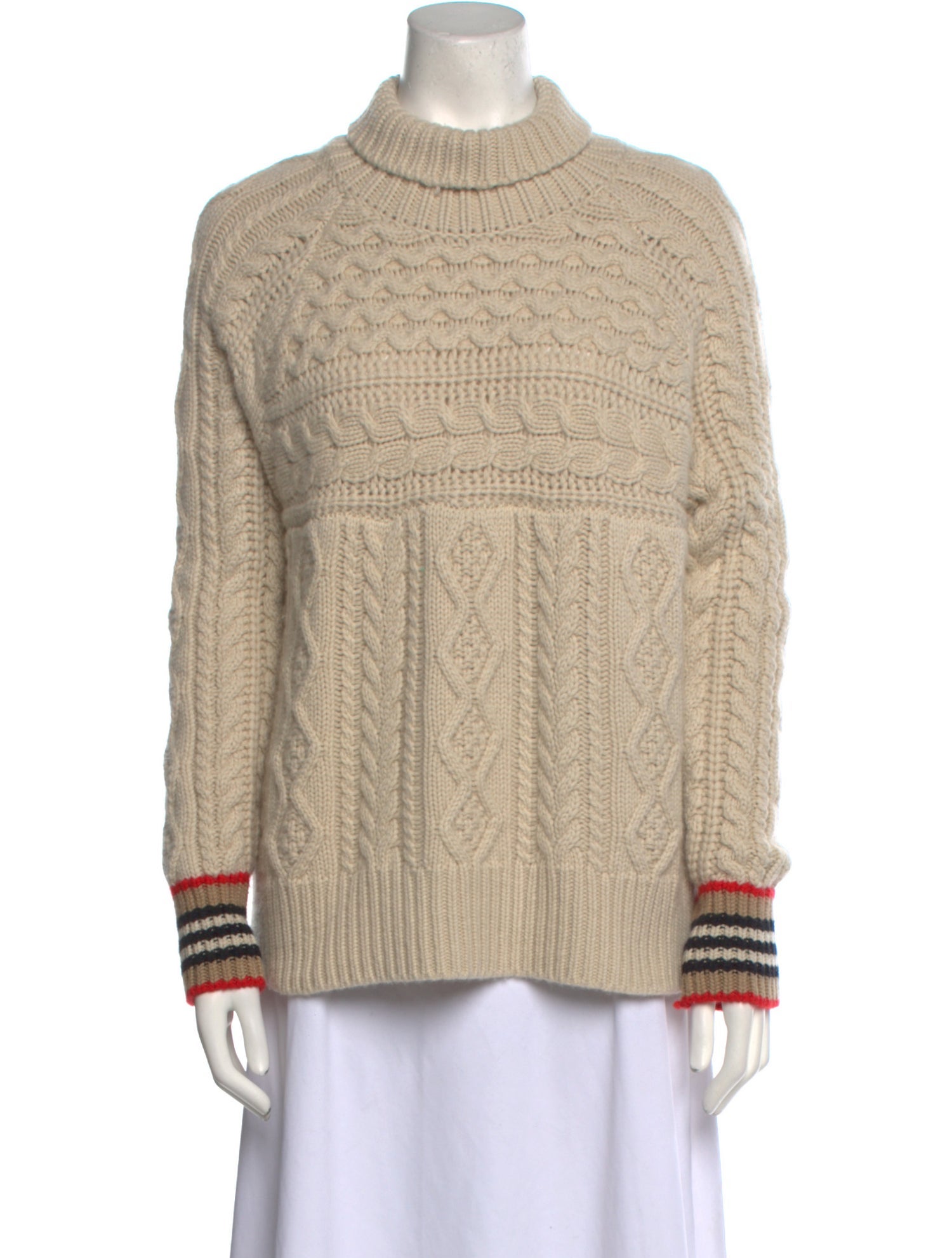 Burberry Cashmere Patterned Sweater