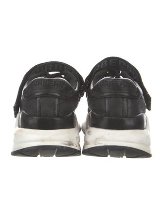 Burberry Leather Colorblock Pattern Sneakers