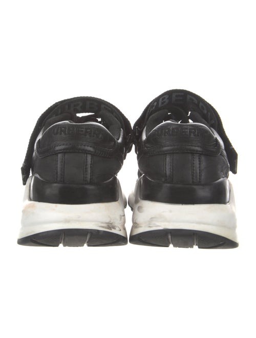 Burberry Leather Colorblock Pattern Sneakers